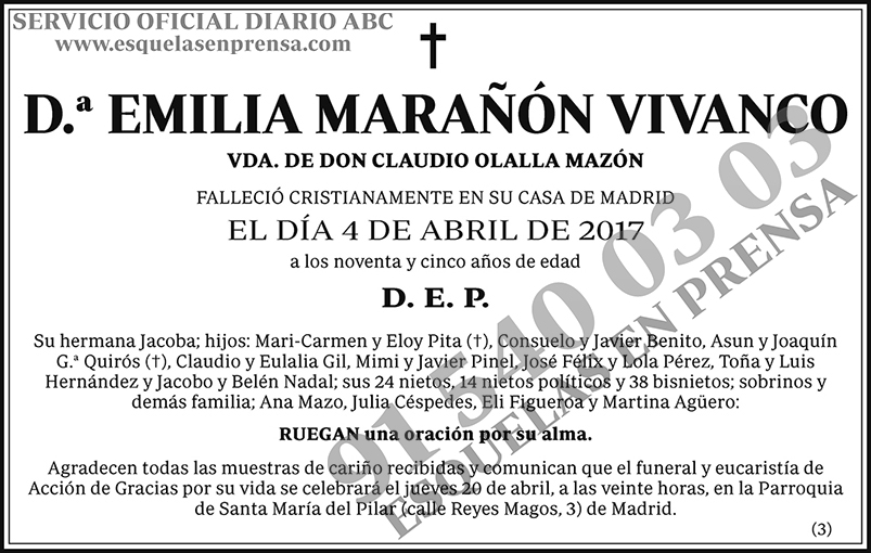 Emilia Marañón Vivanco
